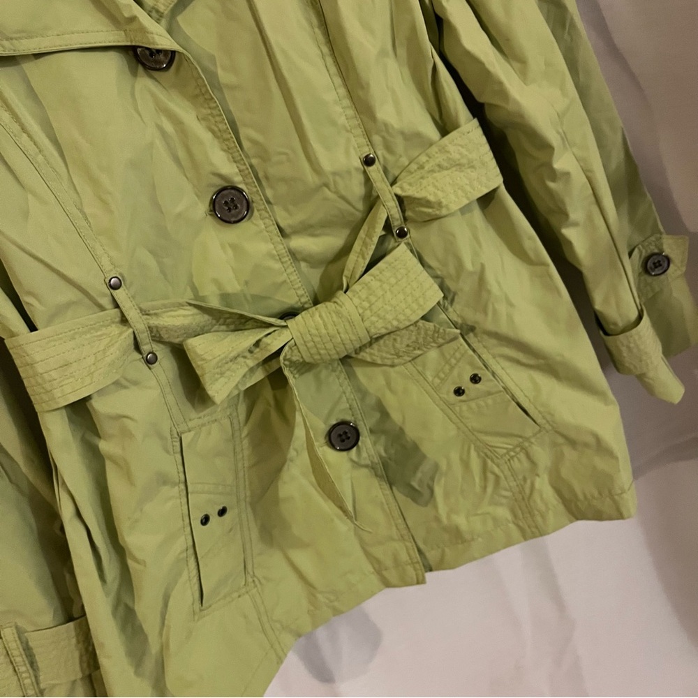 Faded Glory Pistachio/Green Trench Coat - Women’s Size M (8-10) - Picture 3 of 7
